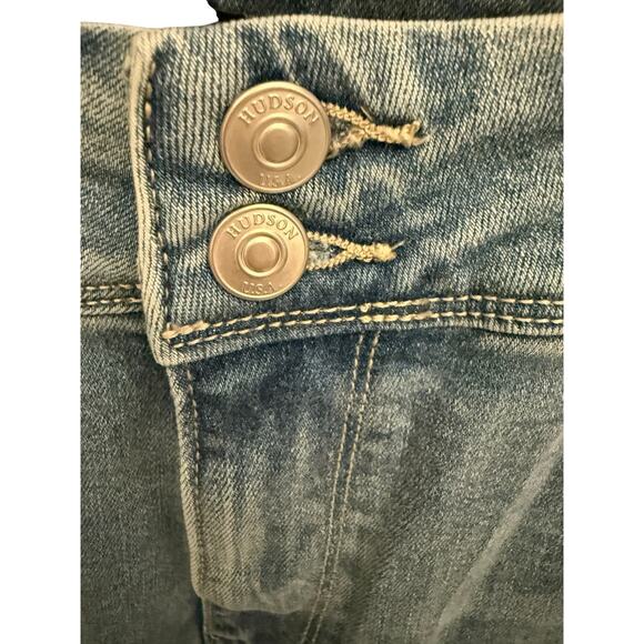 Women’s Hudson Mid-Rise Straight Leg Icy Blue Denim Jeans Size 36/16 NWT - Picture 3 of 8